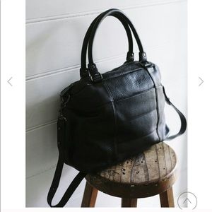 chic leather handbag